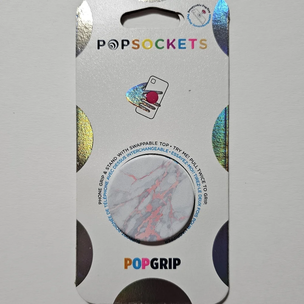 Popsocket - Rose Gold Lutz Marble